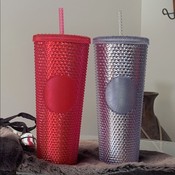NWT Starbucks Holiday 2019 Studded Platinum Tumbler LR - Picture 3 of 3